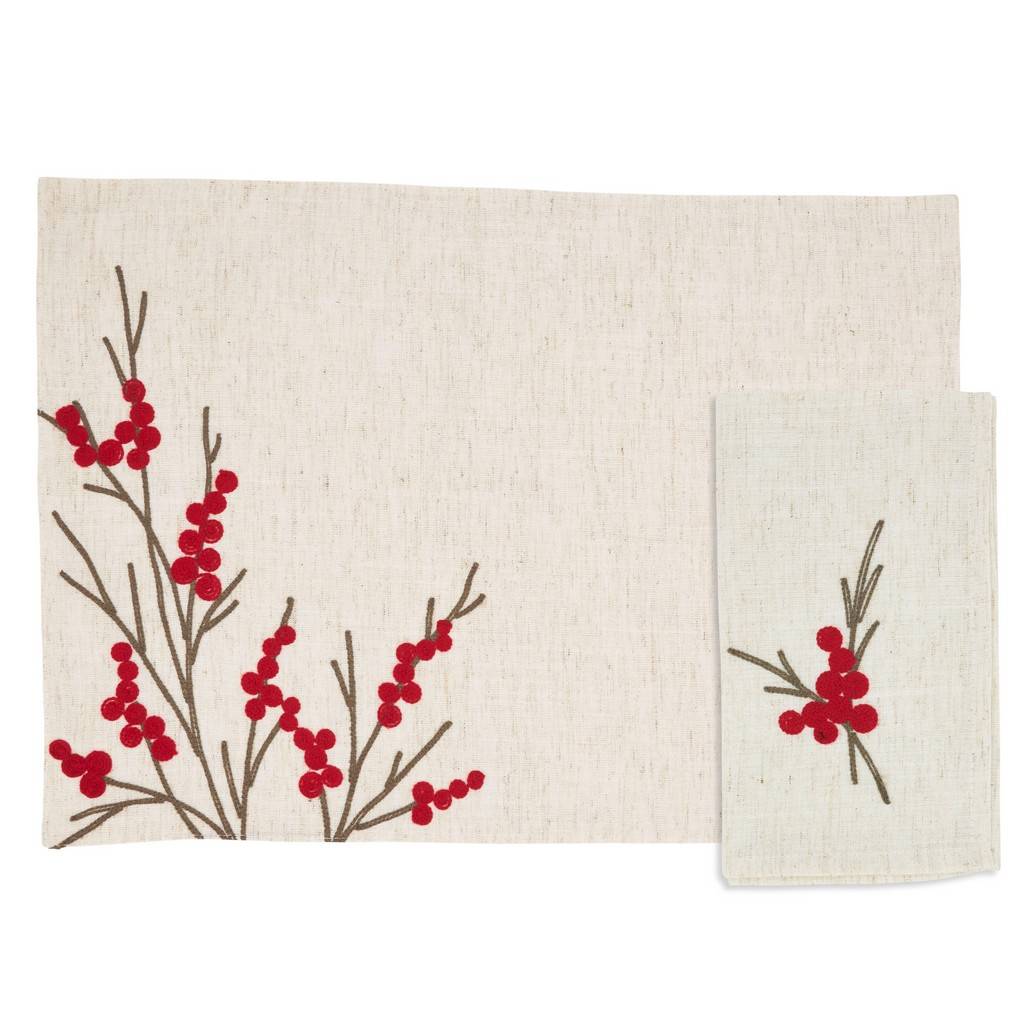 Placemats and napkin set