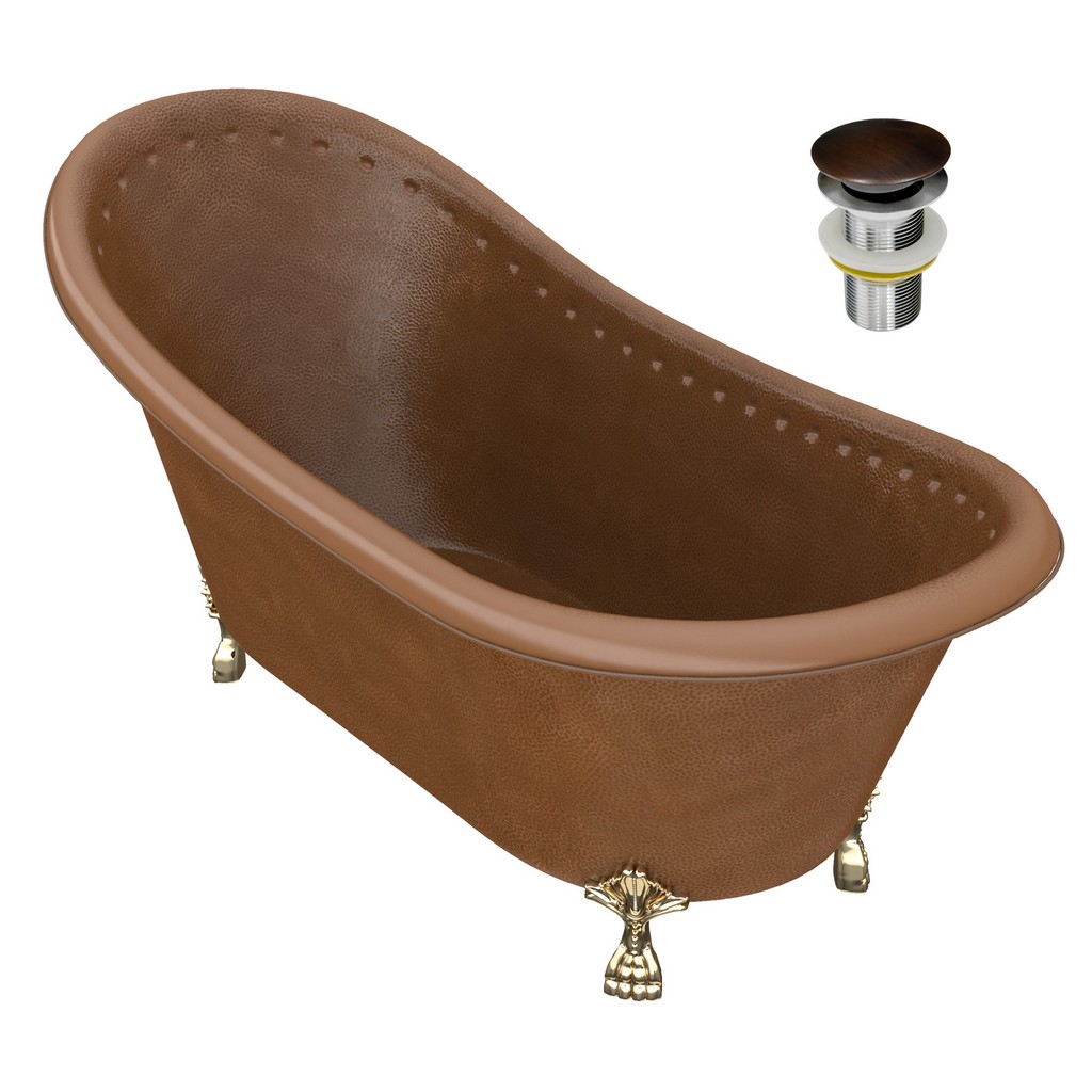 Anzzi Furniture Bathtub Copper