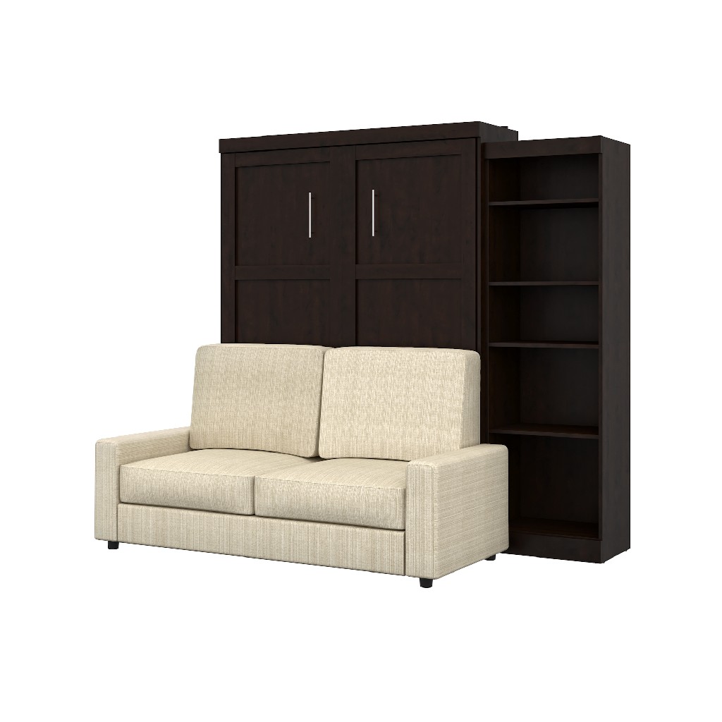 Bestar Furniture Queen Bed Storage Sofa Set Tan