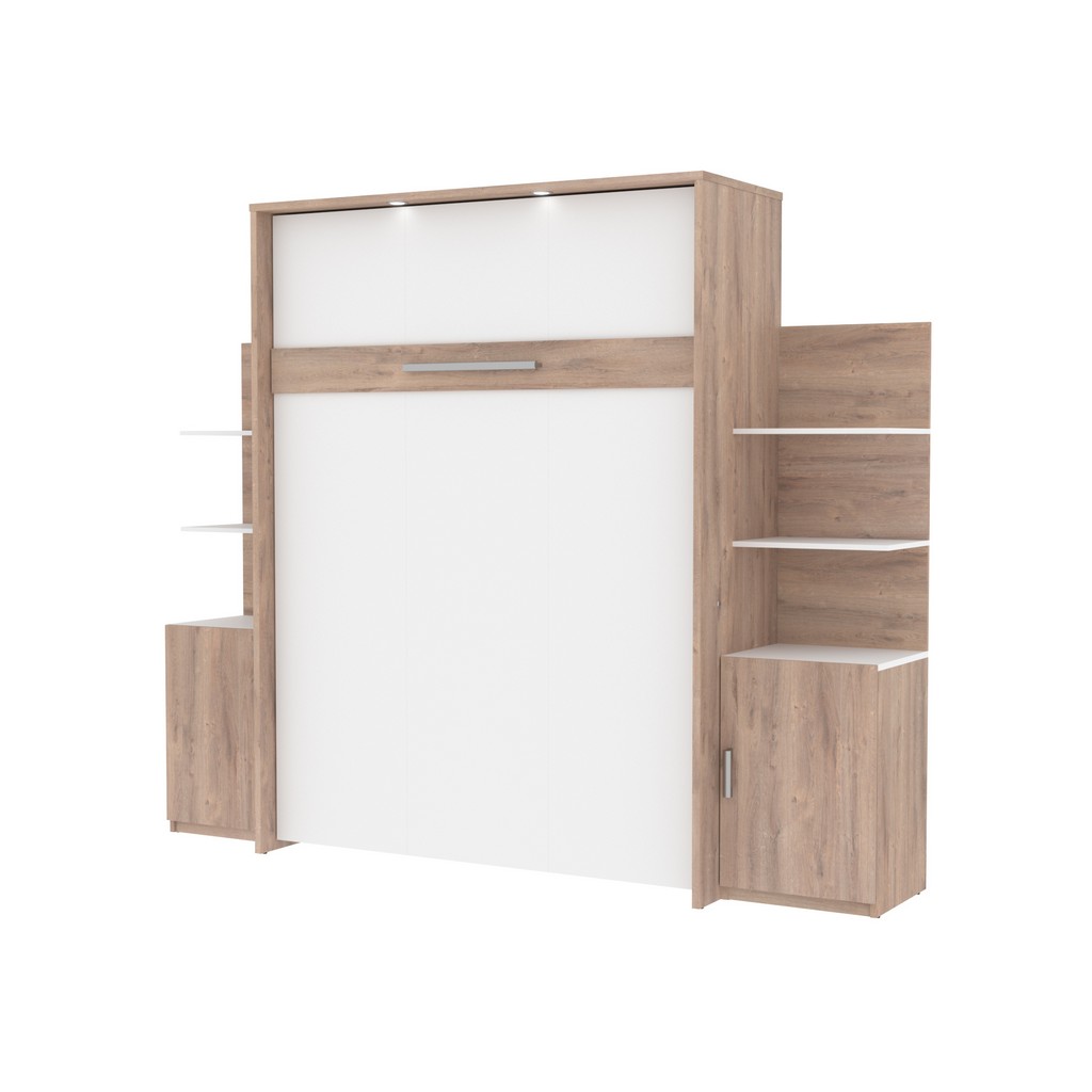 Bestar Furniture Queen Bed Storage Doors