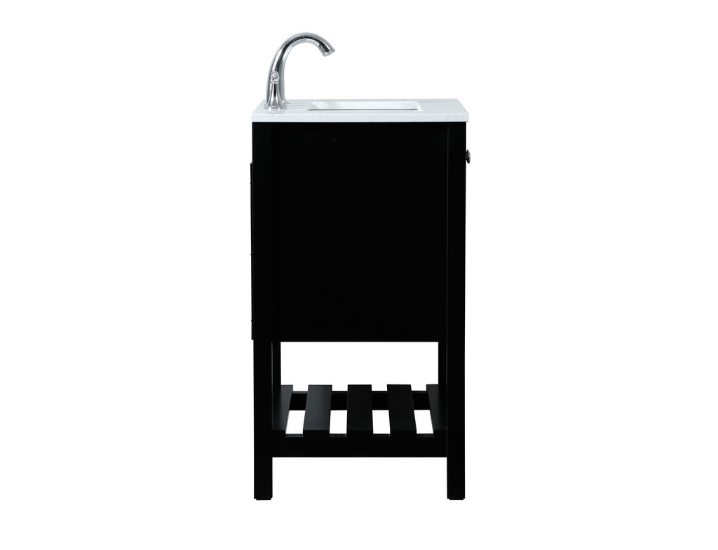 Elegant Lighting Furniture Bathroom Vanity Black