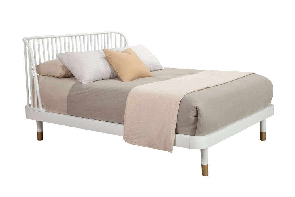 Madelyn Full Size Slat Back Platform Bed - Alpine Furniture 2010-68F
