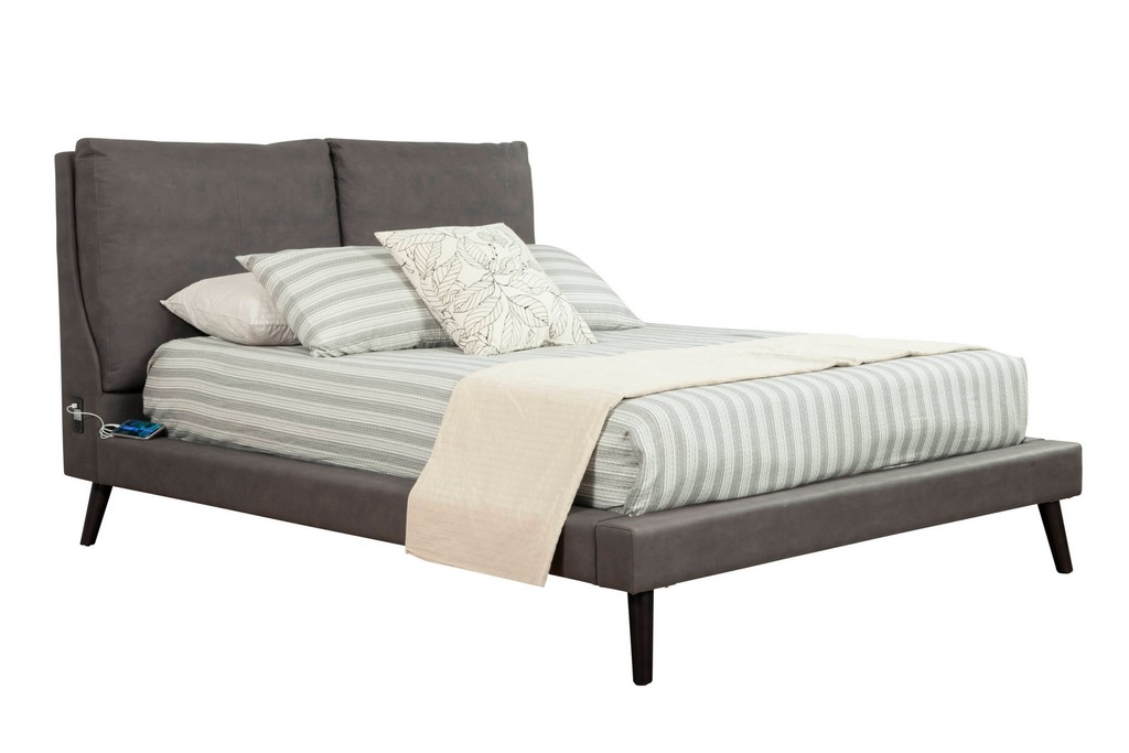 Gabriela Queen Platform Bed - Alpine Furniture 9901Q