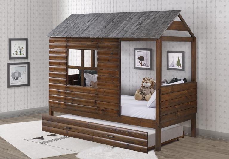 Twin Trundle Bed Log
