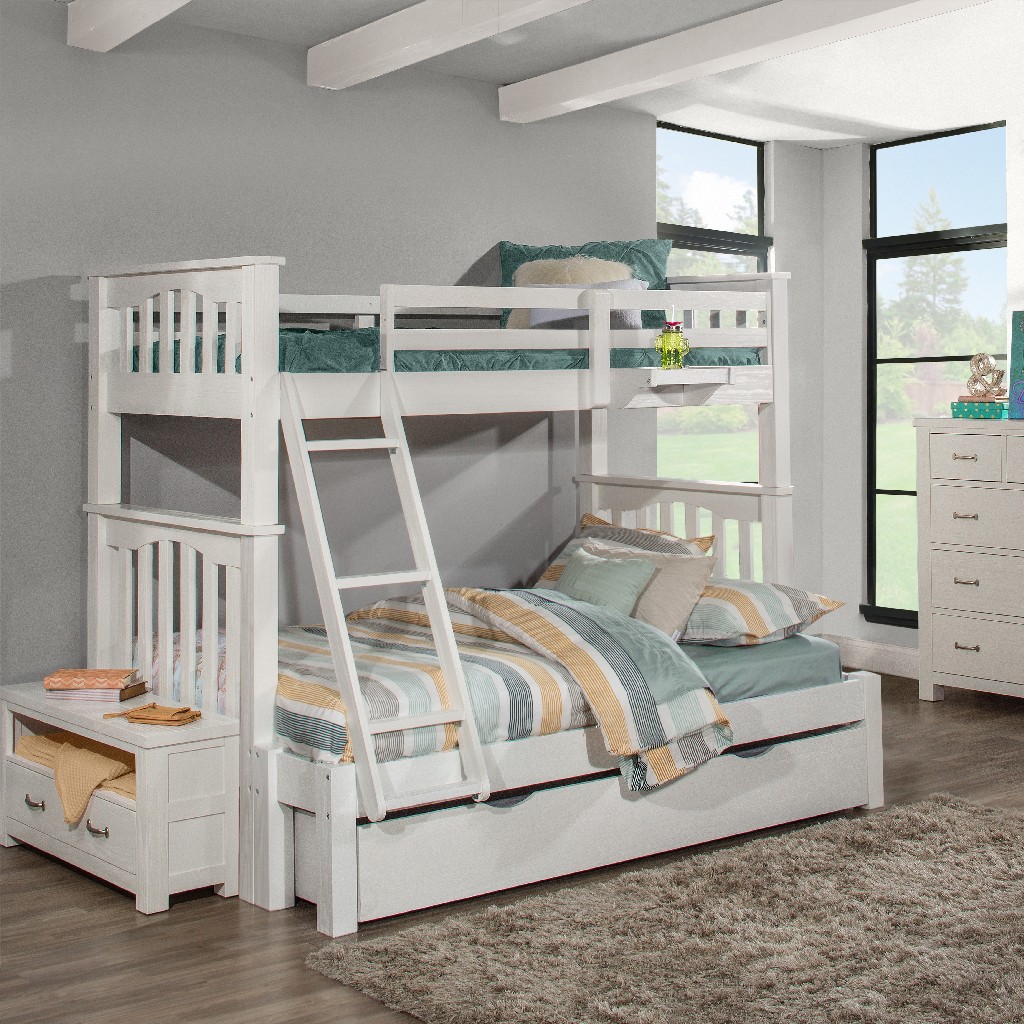 Twin Bunk Bed Trundle Nightstand