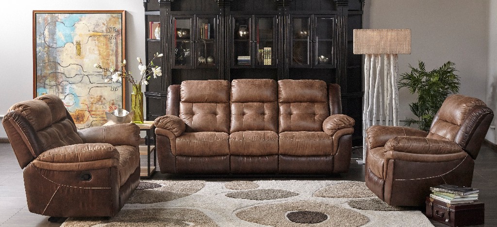 Two-Tone | Recline | Fabric | Brown | Chair