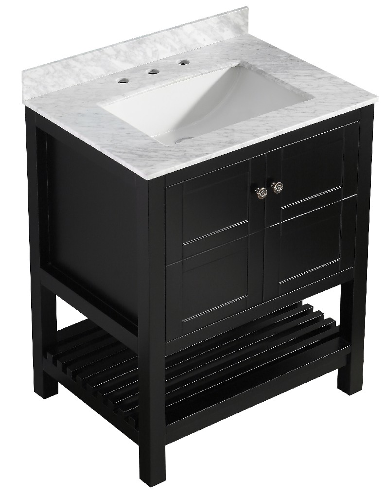 Anzzi Furniture Bath Vanity Set Black
