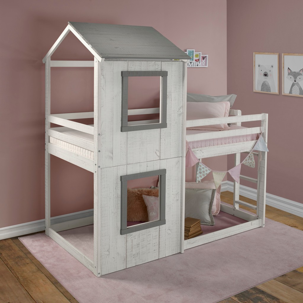 Twin Bunk Bed White Chelsea