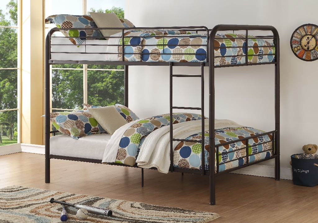 Bristol Bunk Bed (full/full) In Dark Brown - Acme Furniture 37433