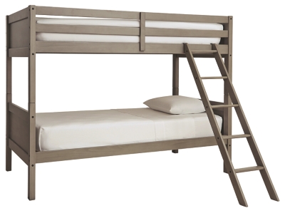 Signature Design Lettner Twin-over-twin Bunk Bed In Light Gray - Ashley Furniture B733-59