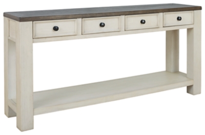 Signature Design Bolanburg Sofa Table In Brown/white - Ashley Furniture T751-4