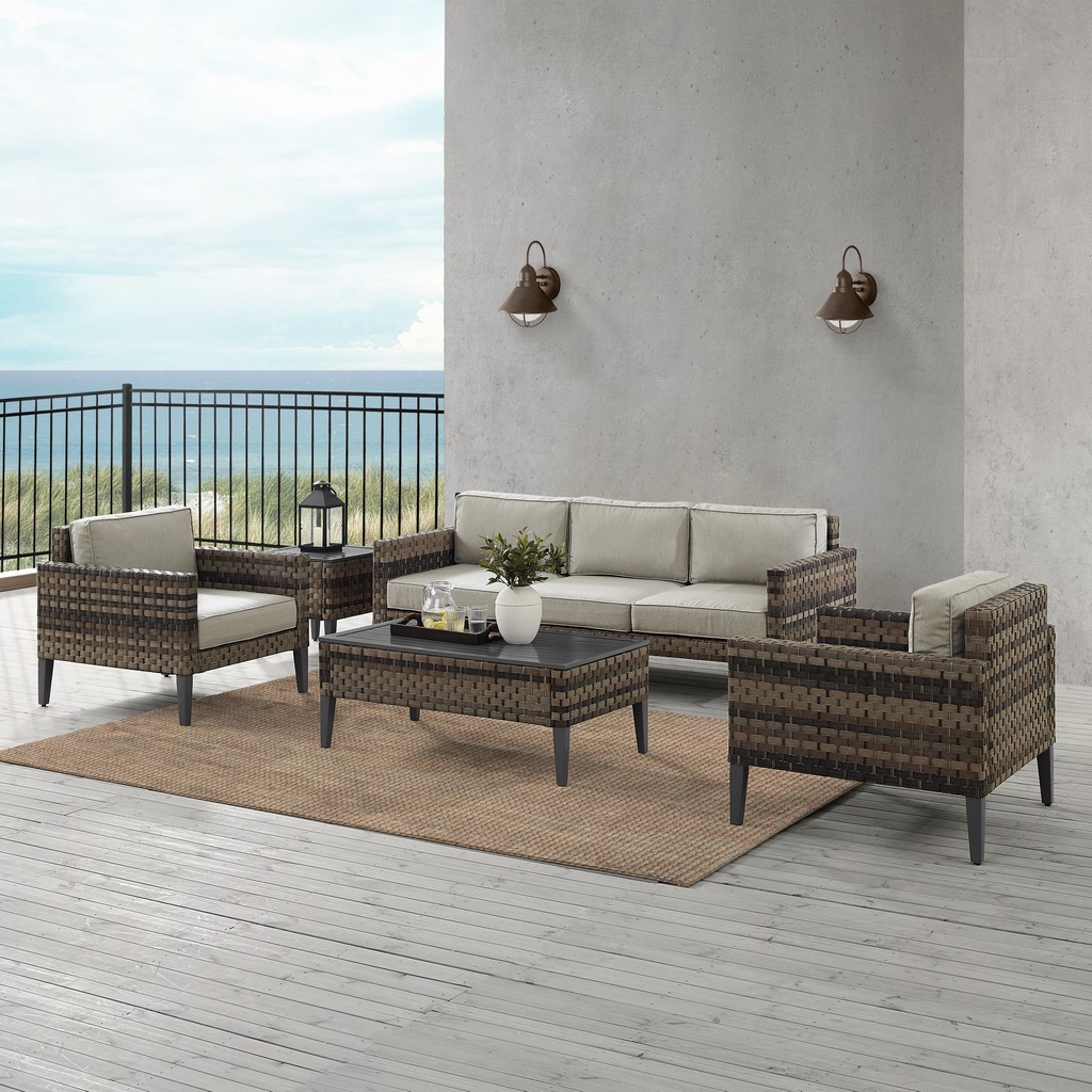 Outdoor Sofa Set Coffee Table Side Table Armchairs