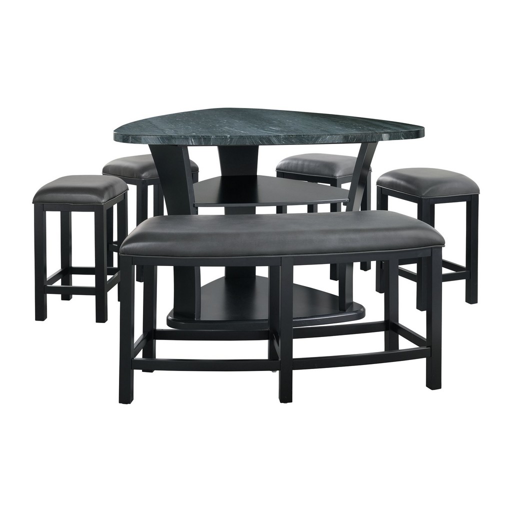 Counter Dining Set Table Stools Bench