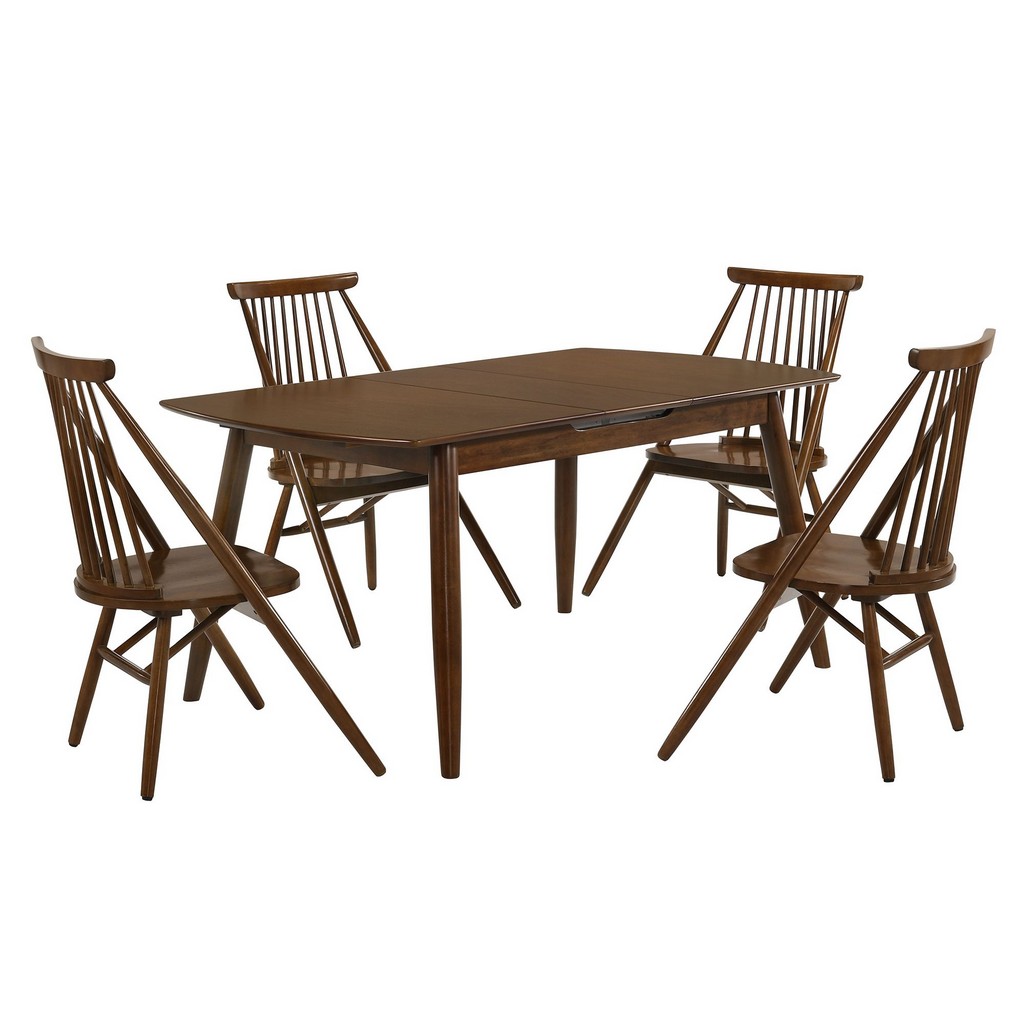 Dining Set Walnut Table Chairs Picket House