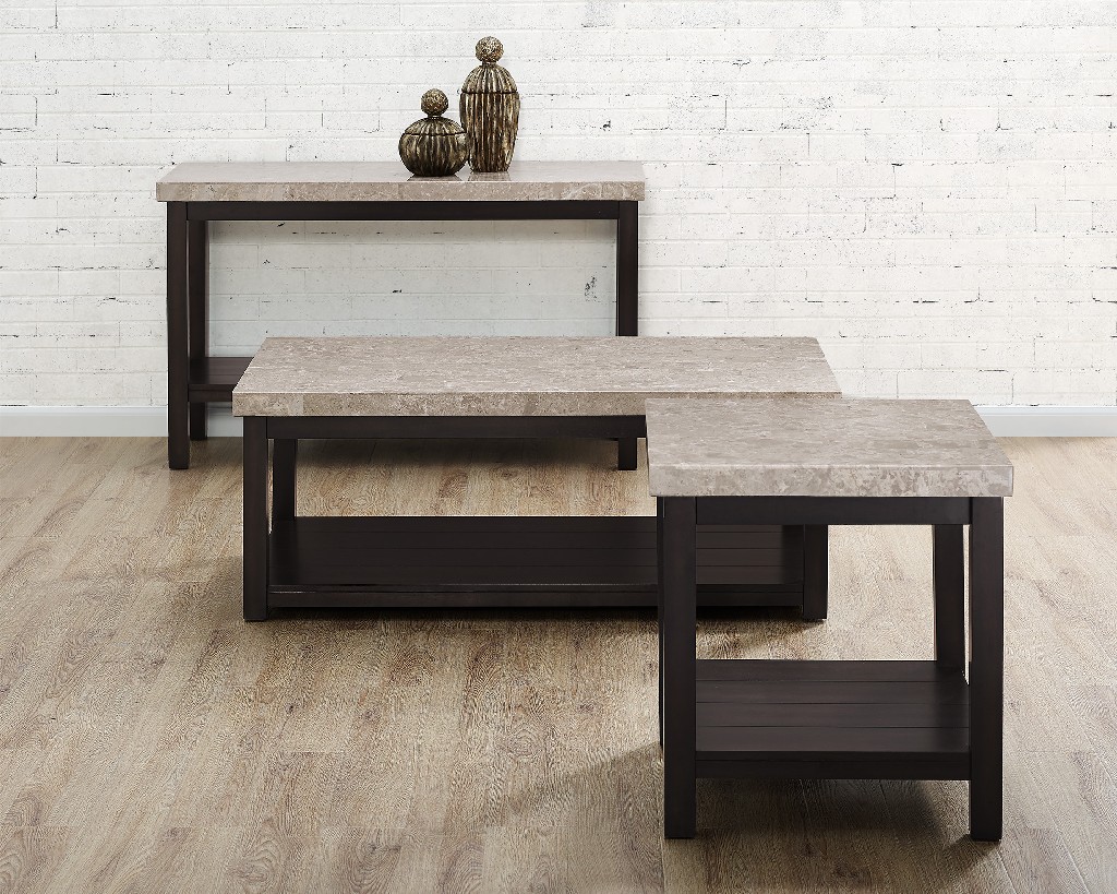 Caleb 3PC Occasional Table Set-Coffee Table, End Table &amp; Sofa Table -  Picket House Furnishings CKS100ST3PC