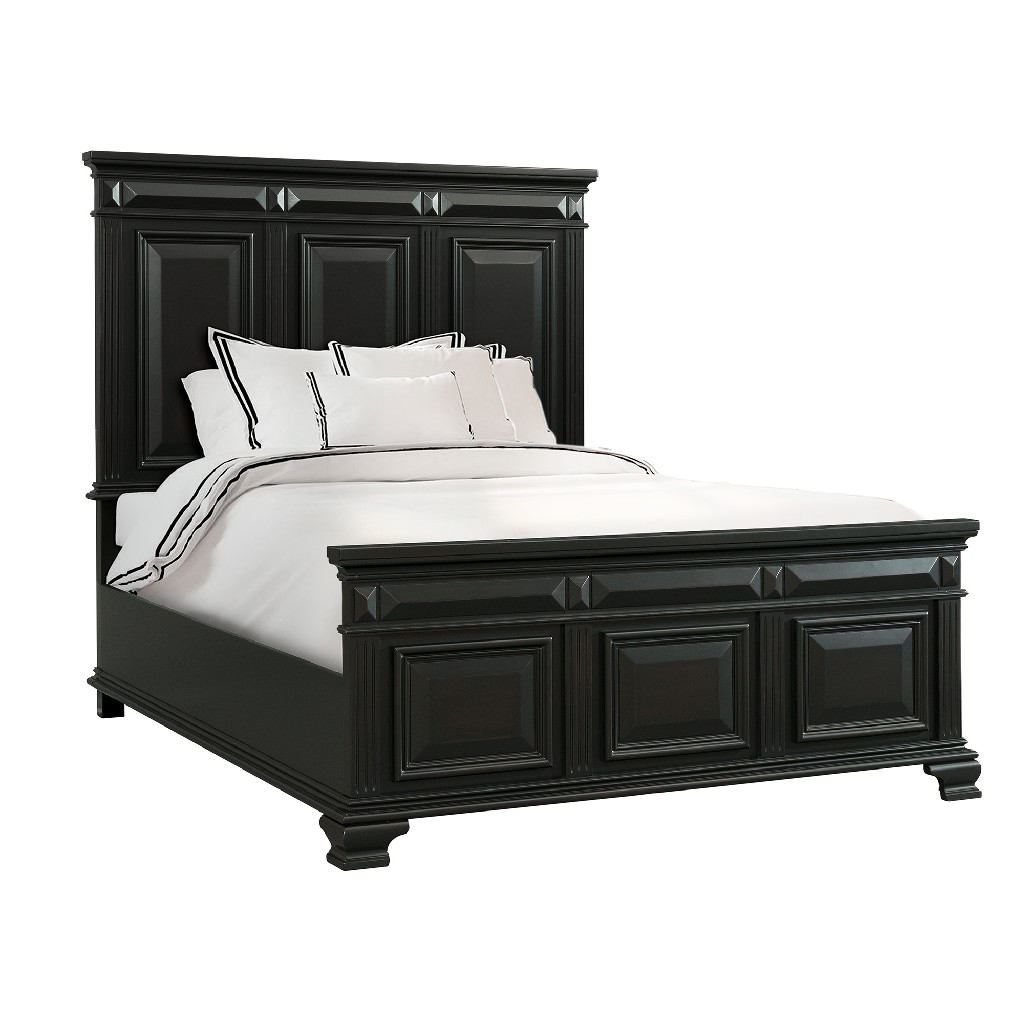 Picket House Furniture Queen Panel Bed Black
