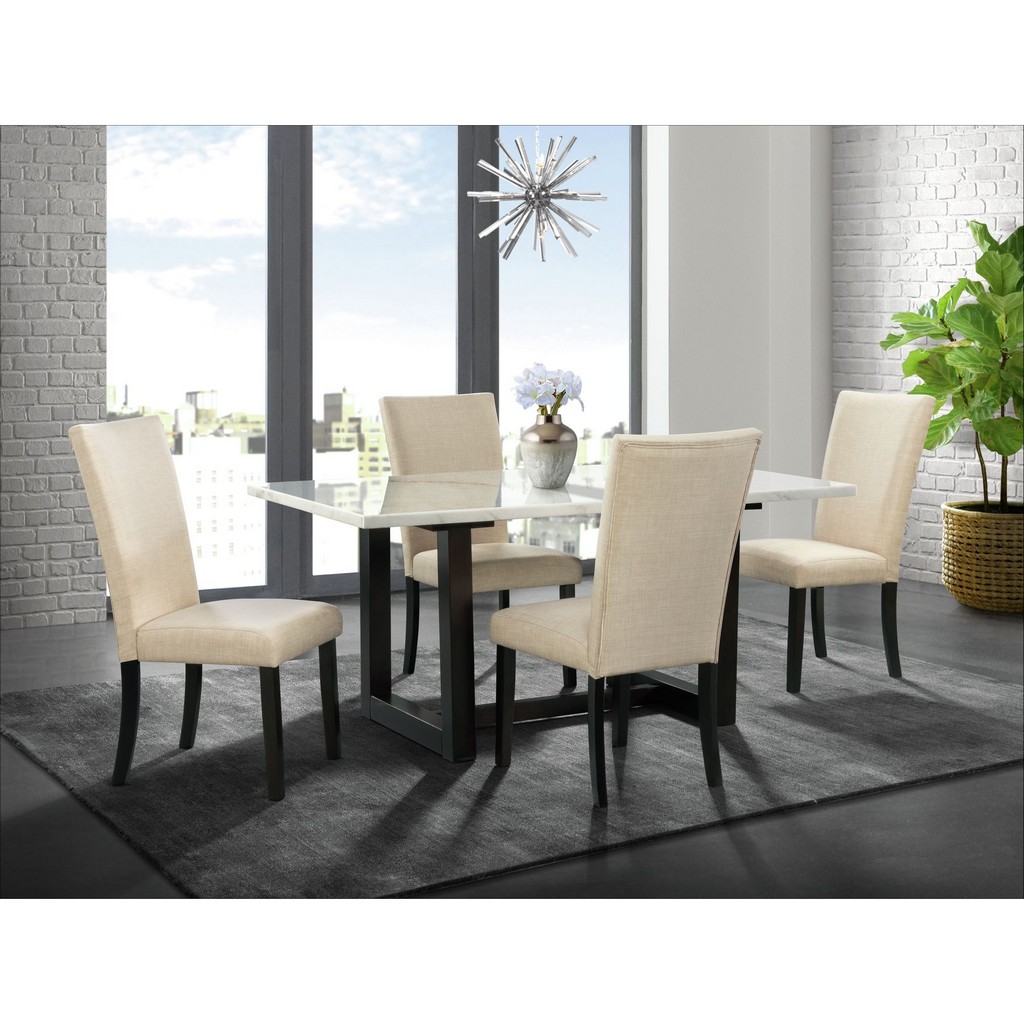 Florentina 5PC Standard Dining Set- Table & Four Chairs - Picket House Furnishings D.5277.DT.5PC
