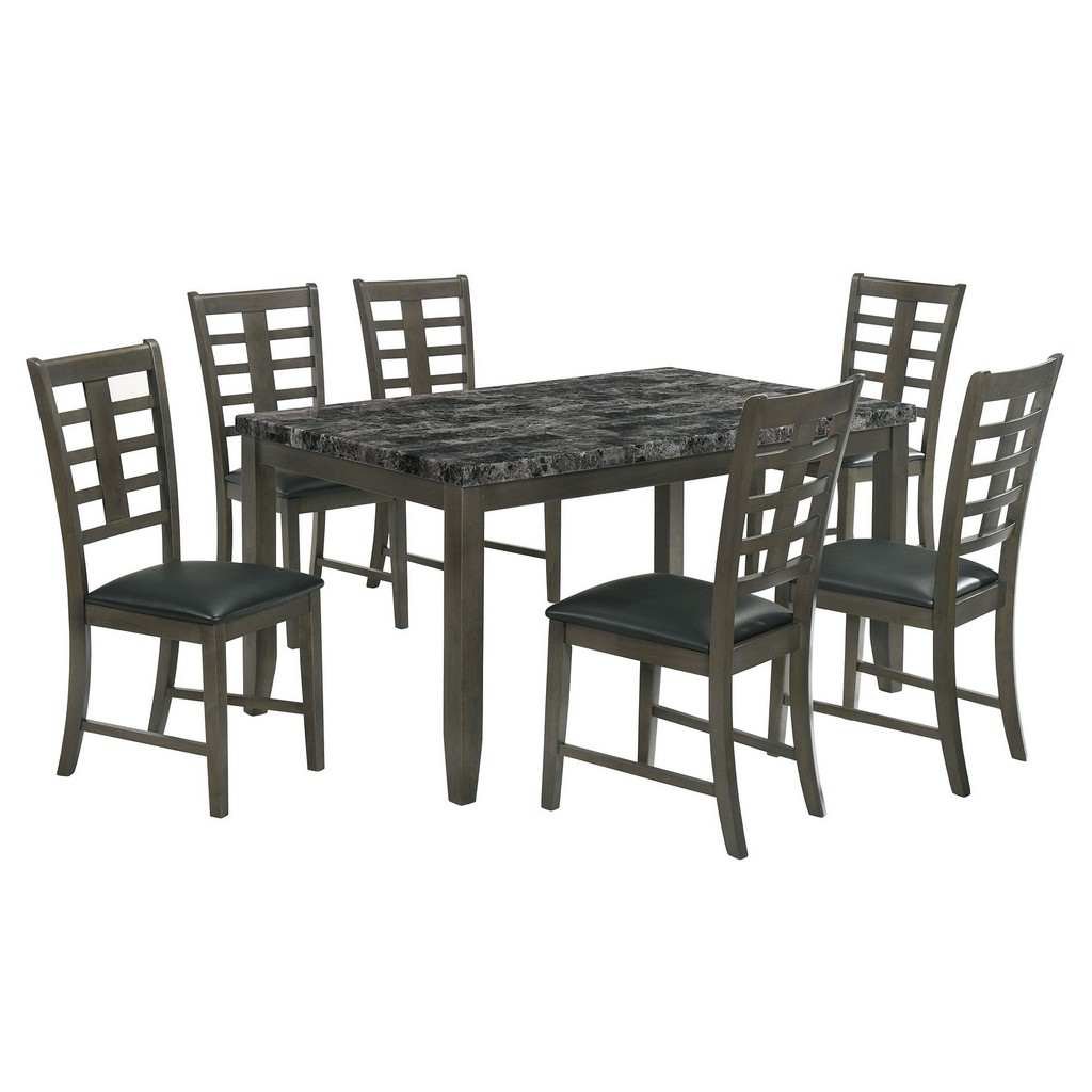 Picket House Furniture Dining Set Gray
