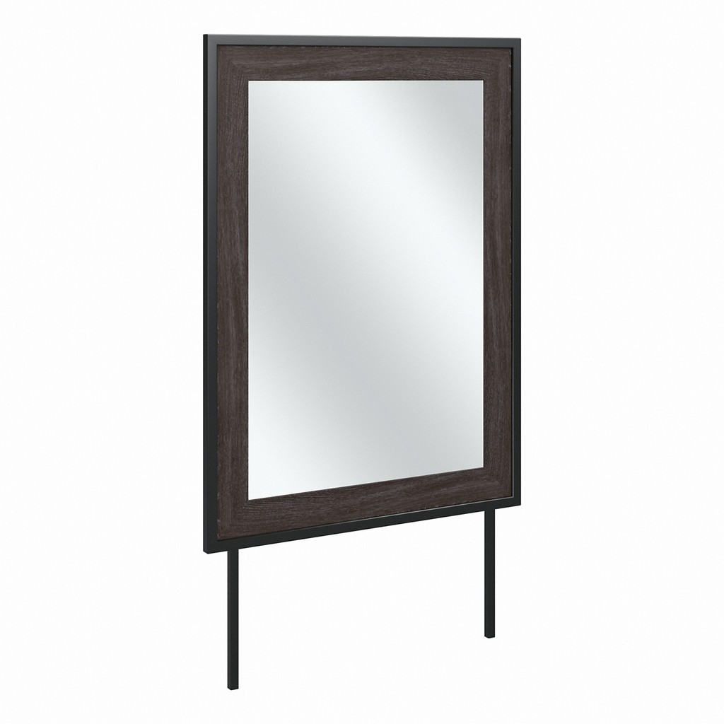 kathy irelandÂ® Home by Bush Furniture Atria Bedroom Mirror in Charcoal Gray - Bush Business Furniture ARA130CR