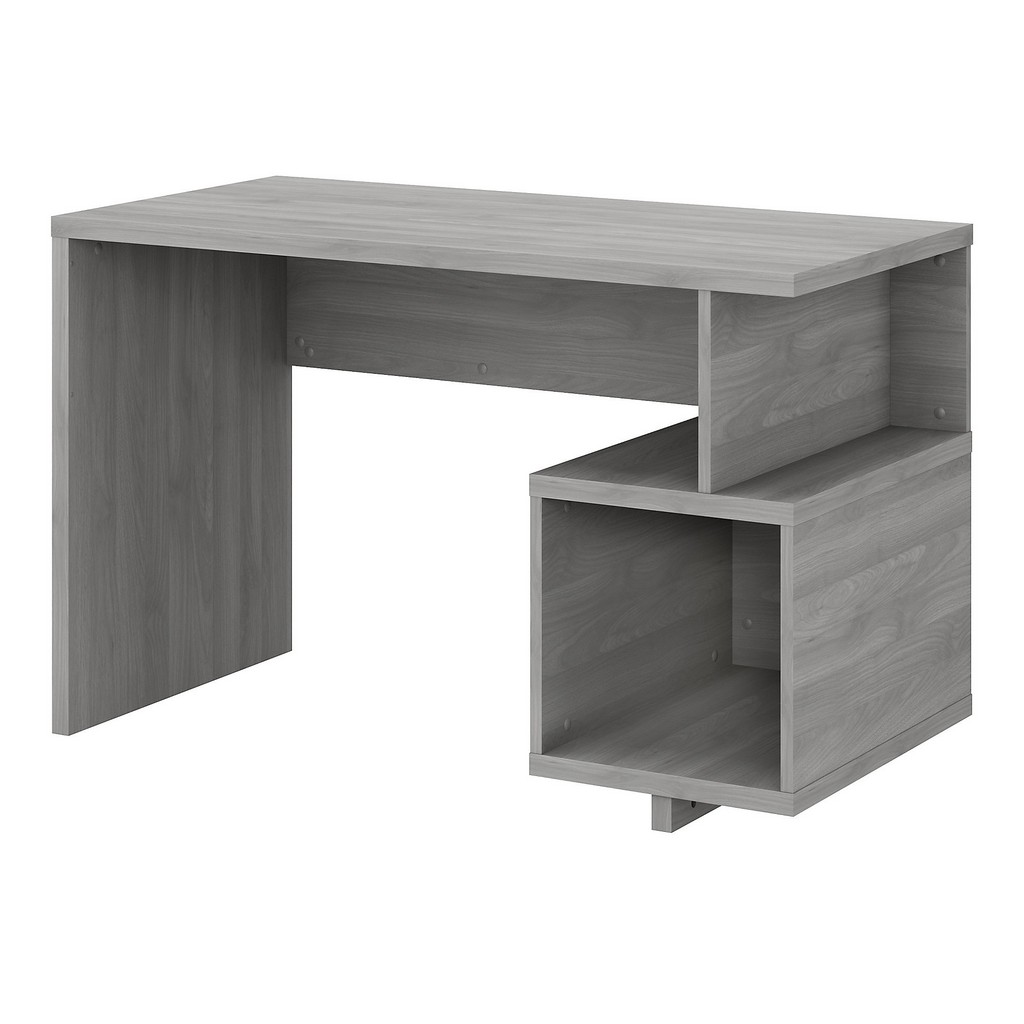 Kathy Ireland® Home Madison Avenue 48w Writing Desk With Storage Cubby In Modern Gray - Bush Furniture Mdd148mg-03
