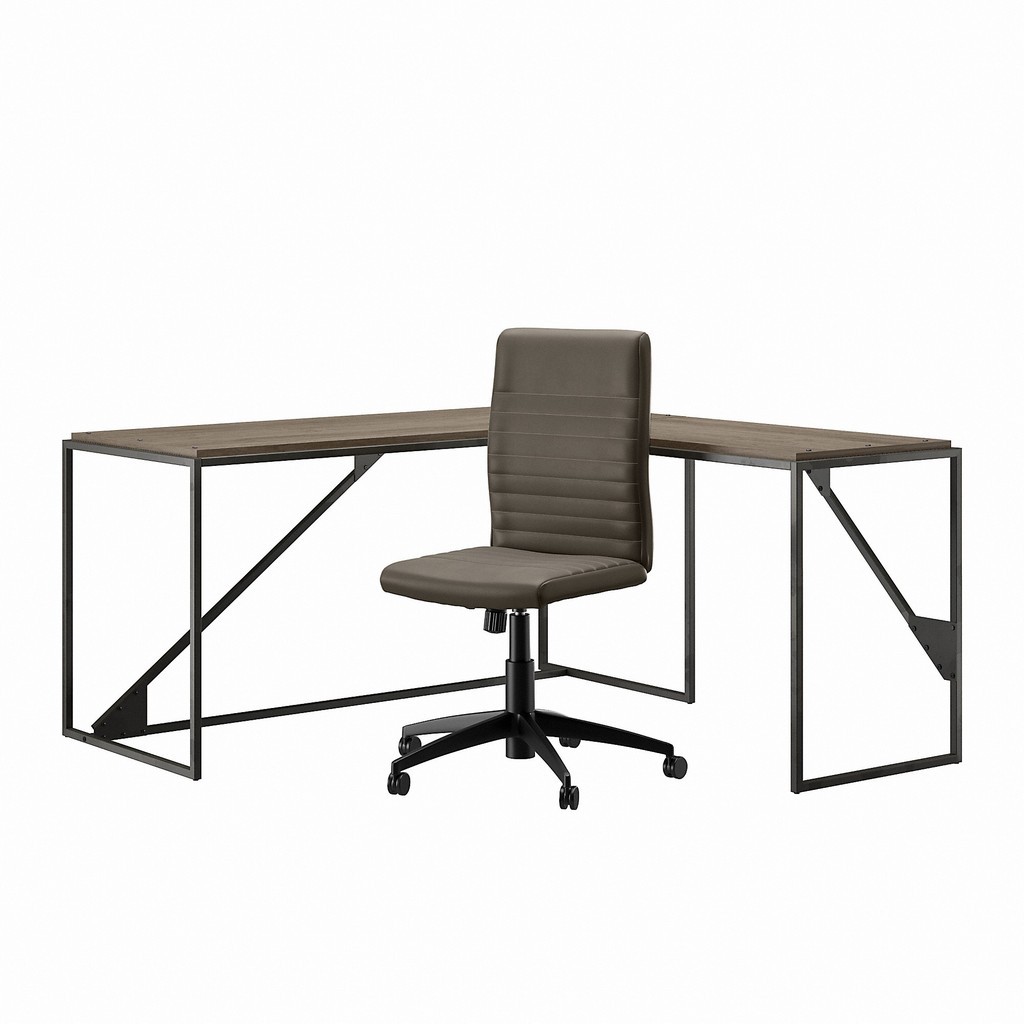 Desk Chair Set Gray Bush
