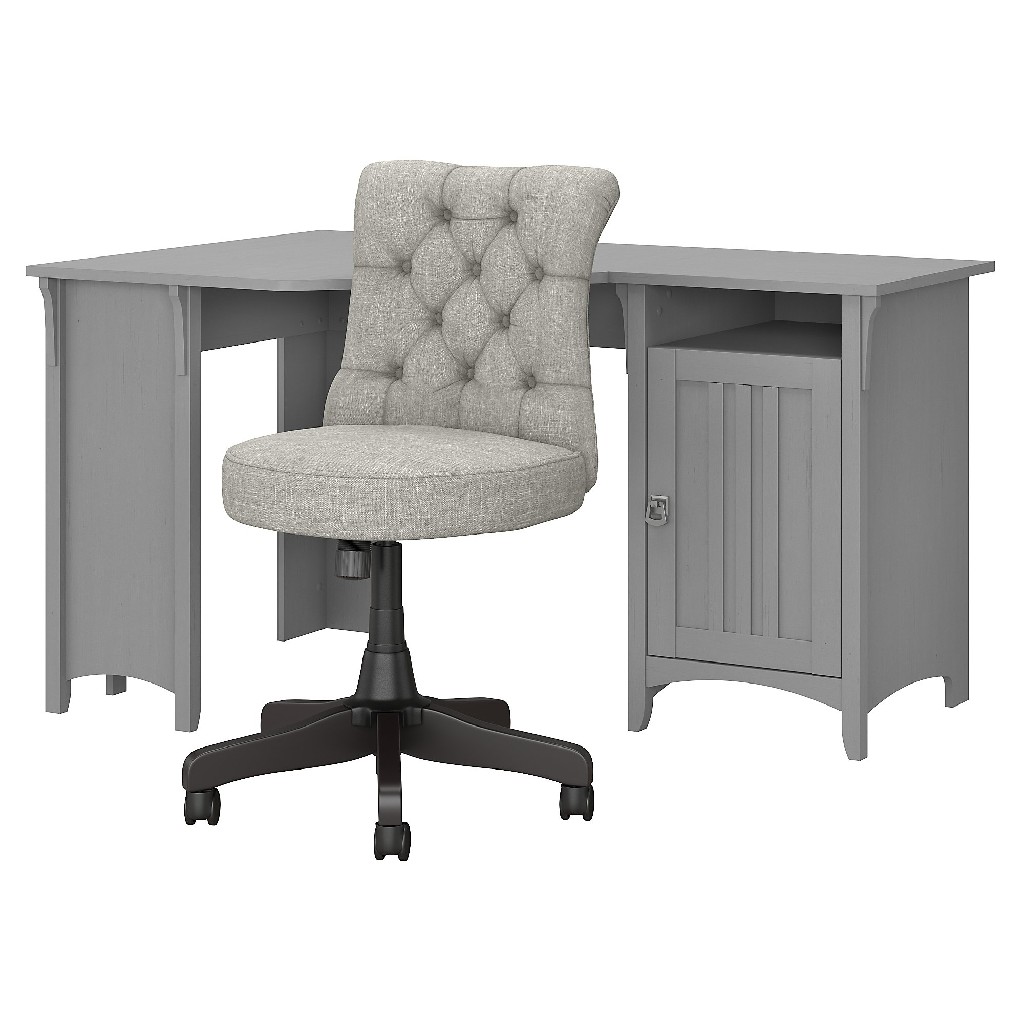 Furniture | Tufted | Office | Chair | Corn | Desk | Gray | Back