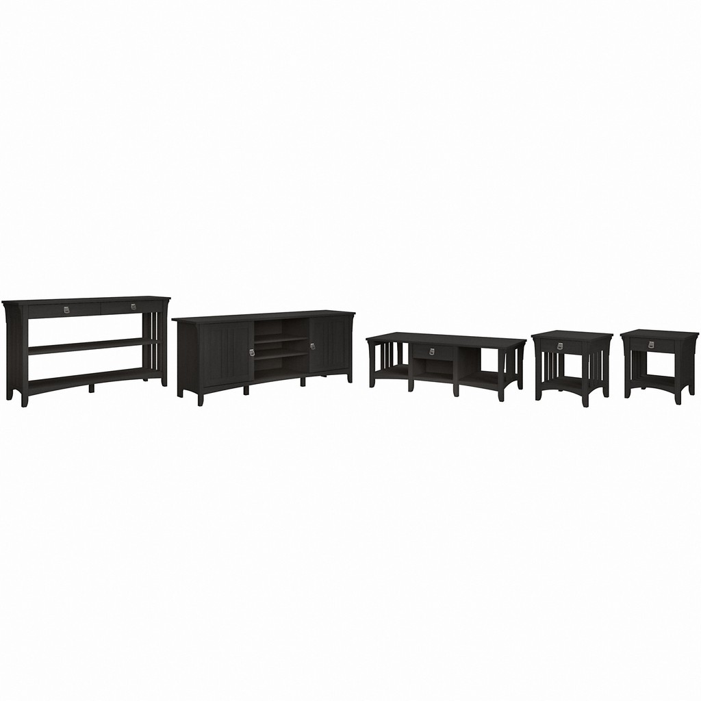 Tv Stand Coffee Table Console Table End Tables Black Bush