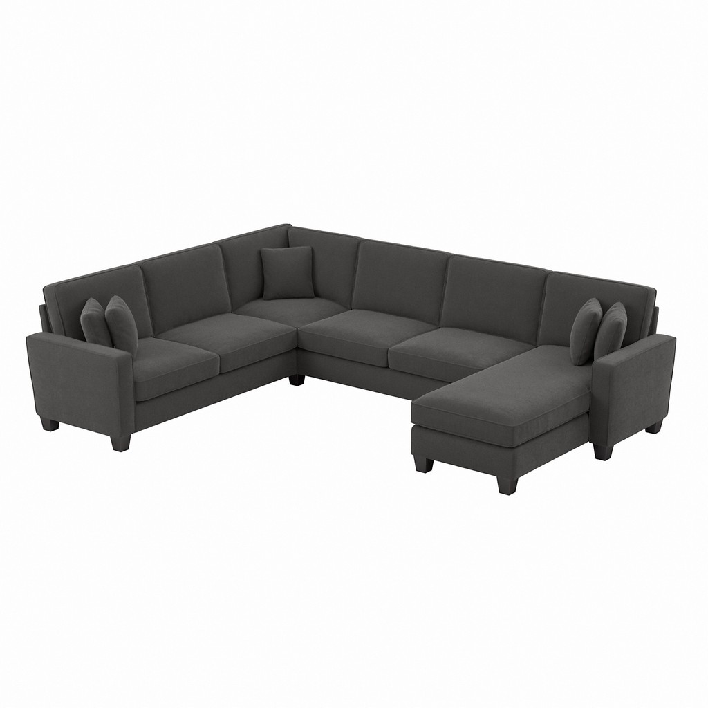 Sectional Couch Chaise Lounge Gray Bush
