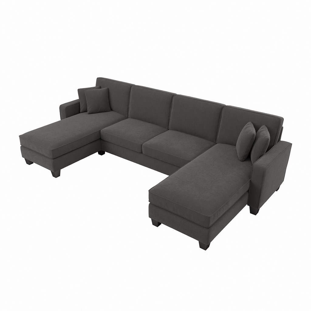 Sectional Couch Chaise Lounge Gray Bush