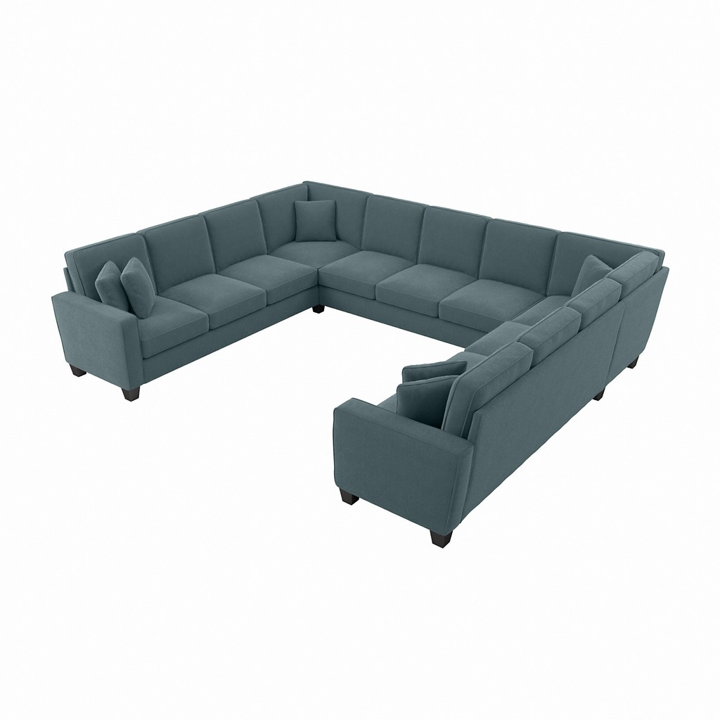 Sectional Couch Blue Bush