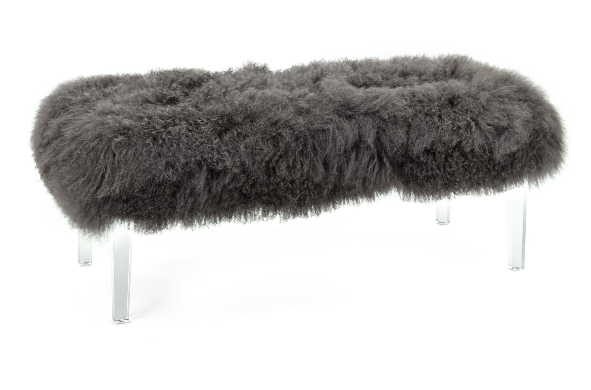 Imax Tibetan Fur Bench