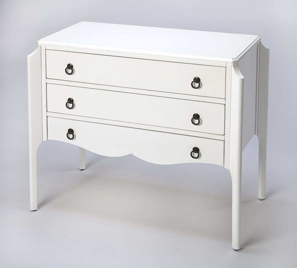 Wilshire Accent Chest in Glossy White - Butler Specialty 4469304