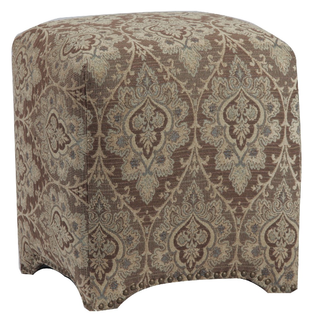 Emma Upholstered Cube Ottoman in Bradenton Dusk - Leffler Home 12000-05-07-01 - Ottoman