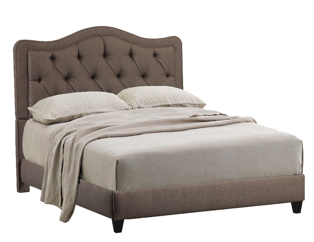 Leffler Furniture King Upholstered Bed Footboard Rattan