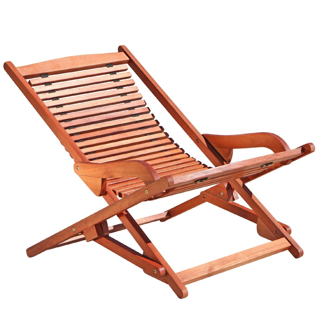 Malibu Outdoor Wood Folding Lounge - Vifah V157