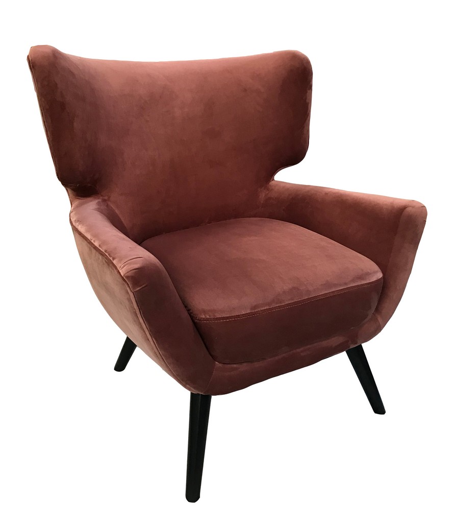 Ramsey Lounge Chair In Blush - Meva 88023032