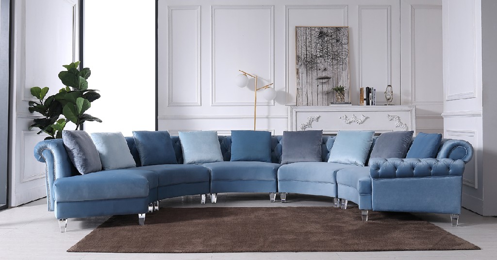 Velvet Sectional Sofa Vig