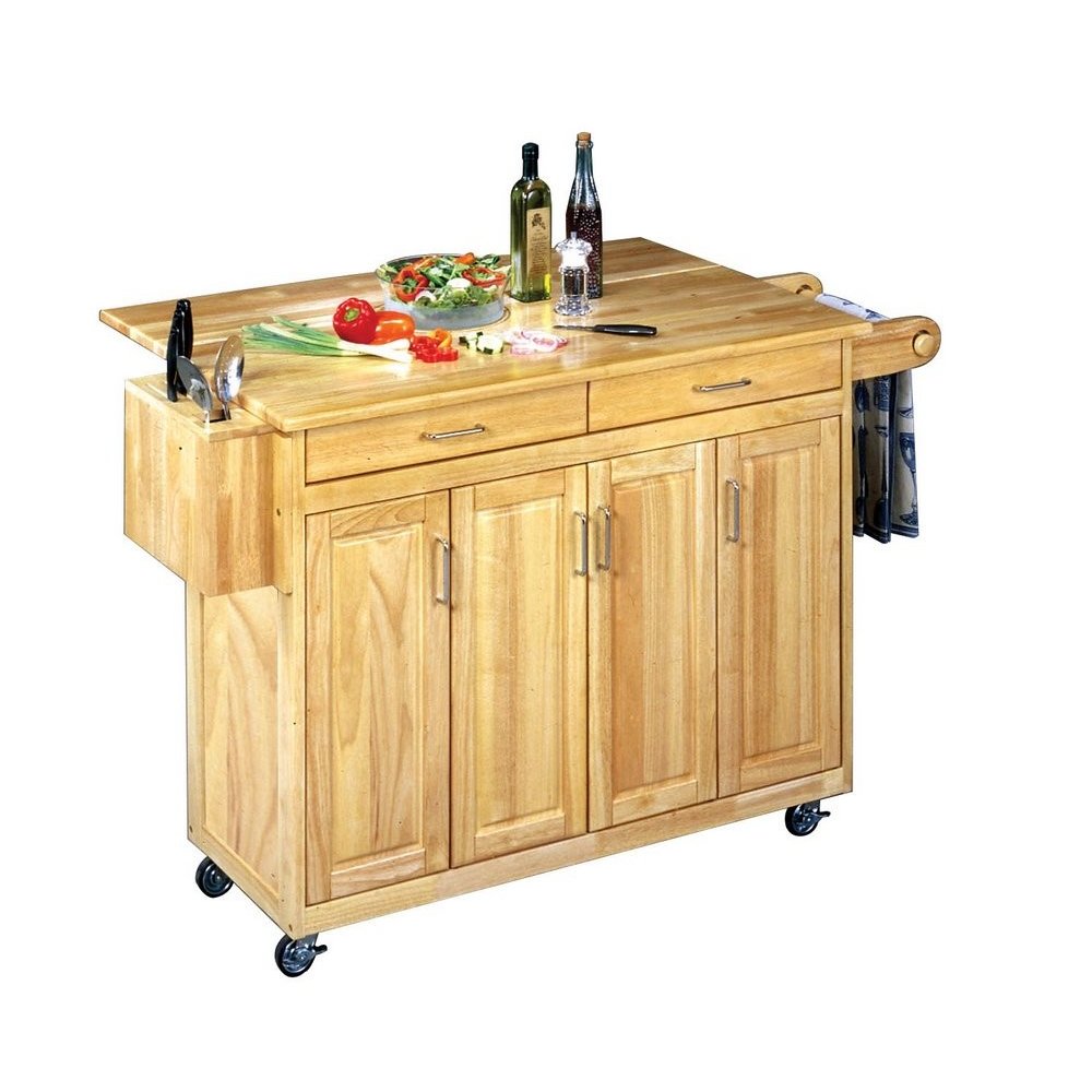 Bar Kitchen Cart Wood Top Homestyles