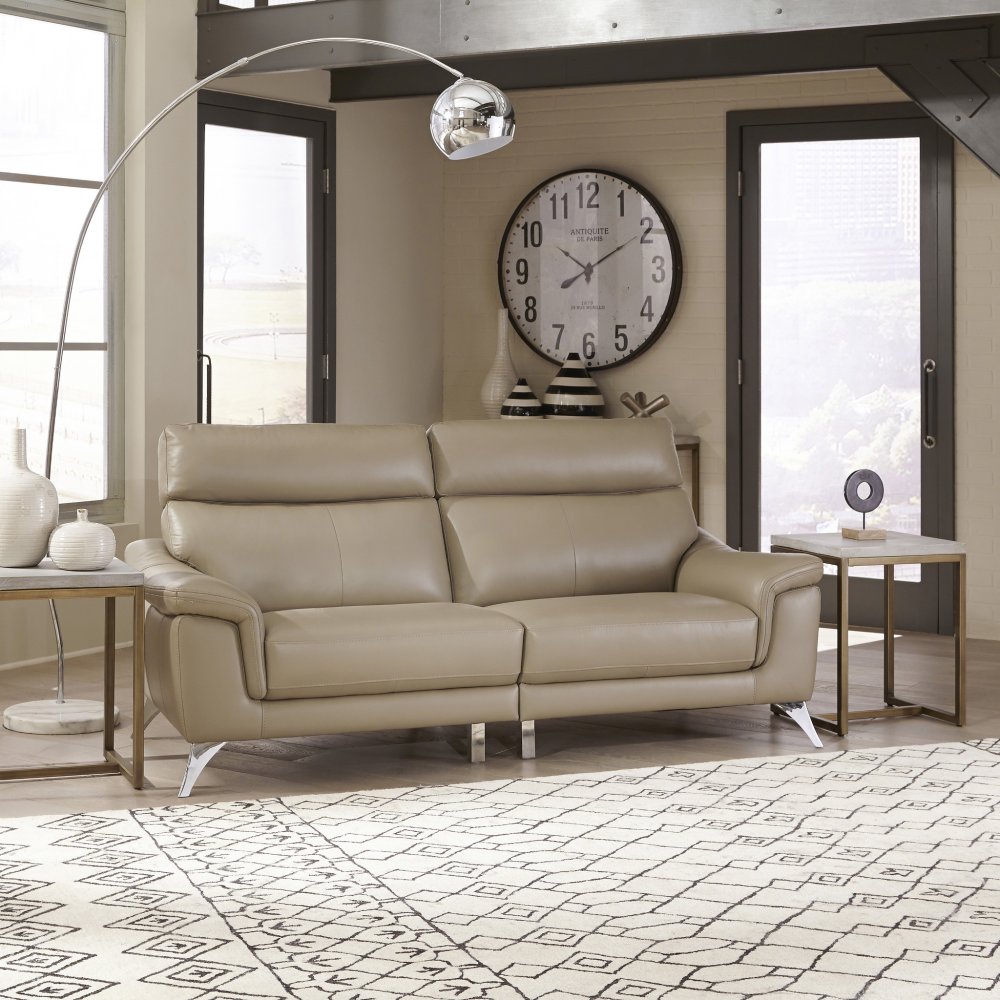 Leather Upholstered Sofa