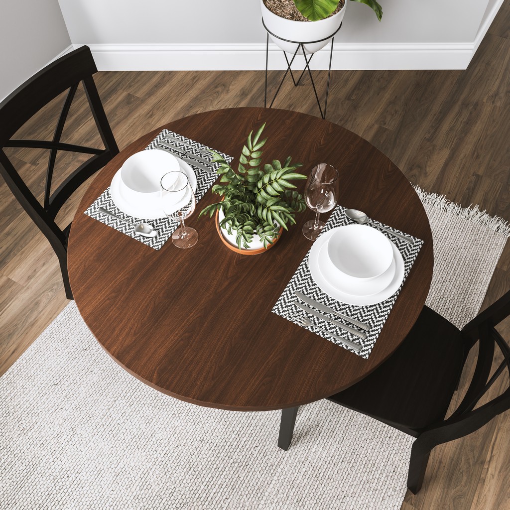 Merge Round Dining Table in Brown - HomeStyles Furniture 5450-30