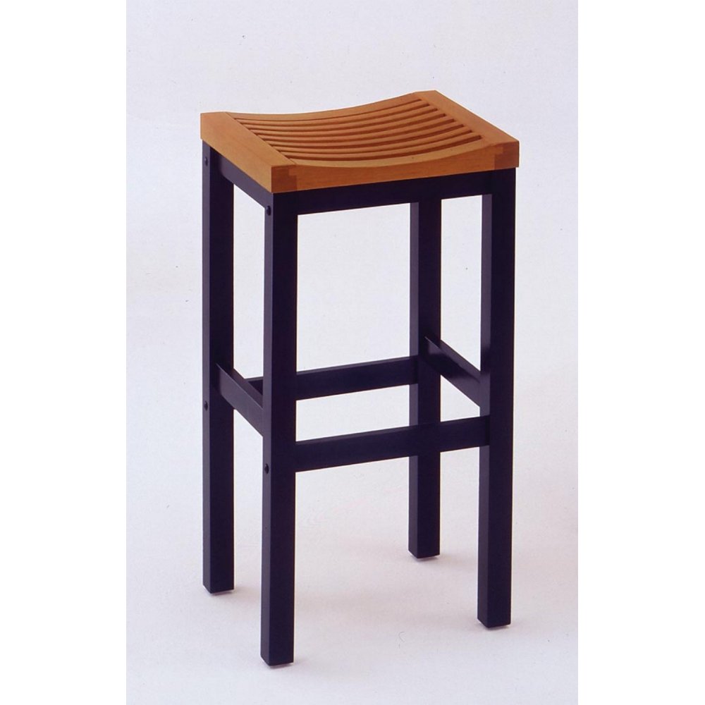 24 Inch Black And Cottage Oak Bar Stool - Homestyles Furniture 5635-88