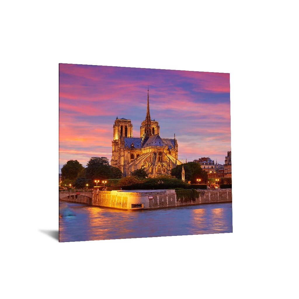 40x60 Billiant Tempered Glass "cathedral Sunset" By Classy Art - Classy Art Sf1394