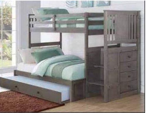 Twin Bunk Bed Trundle Donco Kids