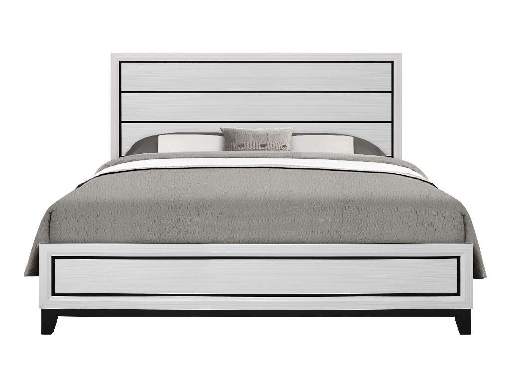 King Bed In White - Global Furniture Usa Kate-wh-kb