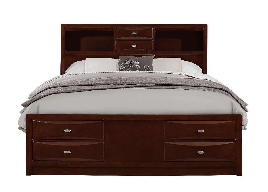 King Bed Merlot In New Merlot - Global Furniture Usa Linda-m-kb (m)