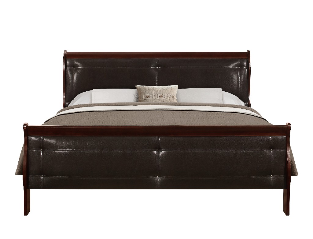 King Bed Merlot In Merlot - Global Furniture Usa Marley-m-kb