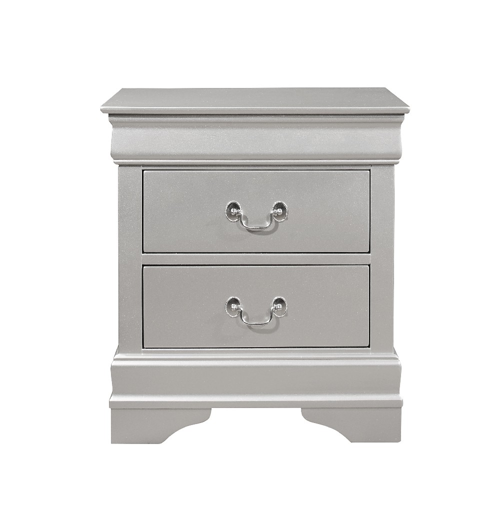 Nightstand In Silver - Global Furniture Usa Marley - Silver - Ns
