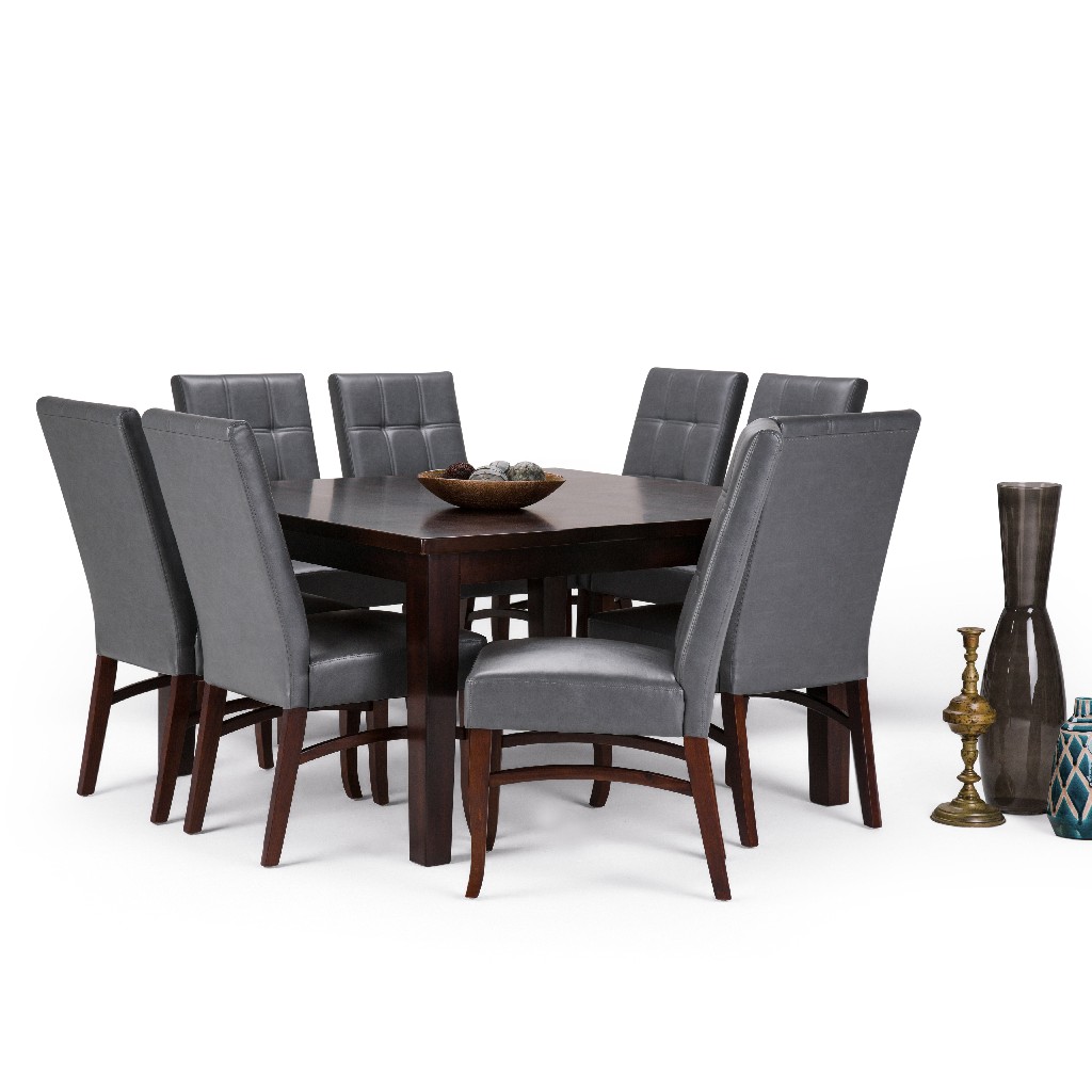 Dining Set Chairs Leather Table Simpli