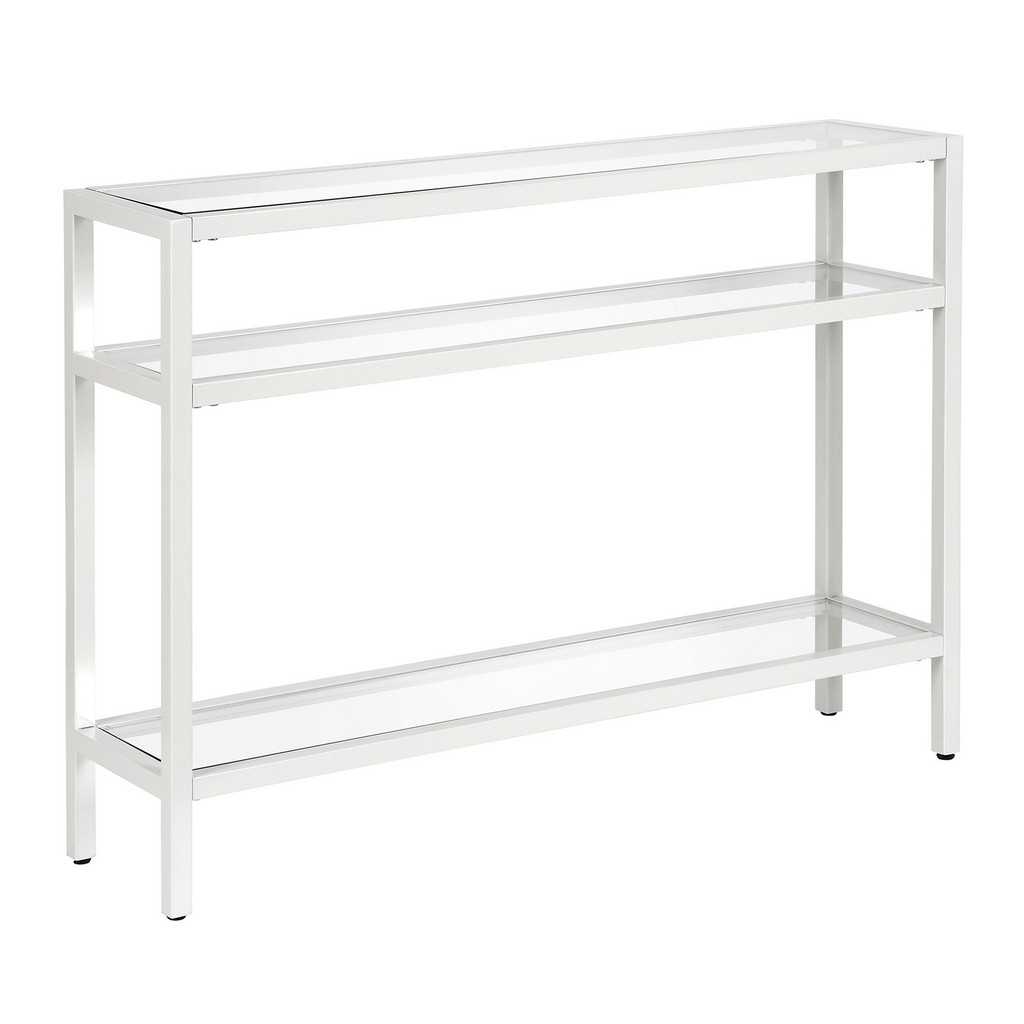 Sivil 42" White Console Table - Hudson & Canal At0434