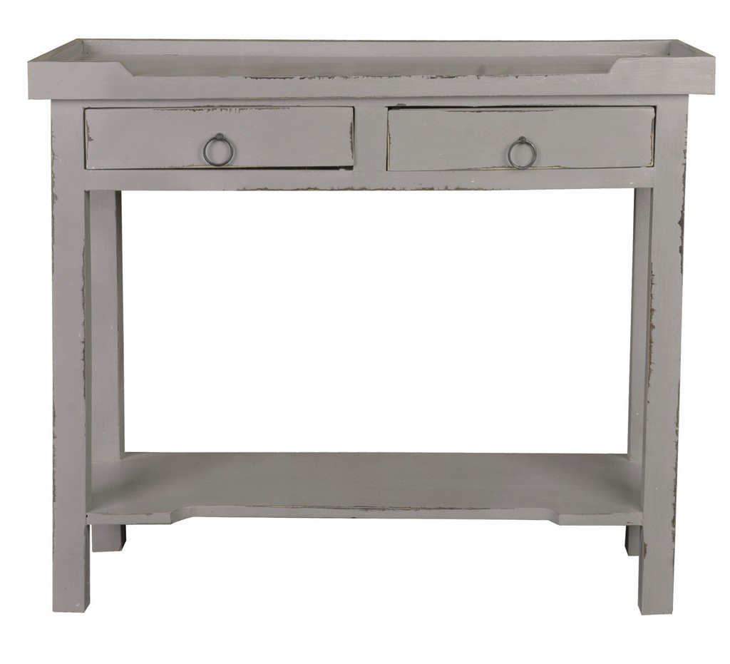 Sunset Trading Cottage Console Table In Antique Gray - Sunset Trading Cc-tab2284ld-ag